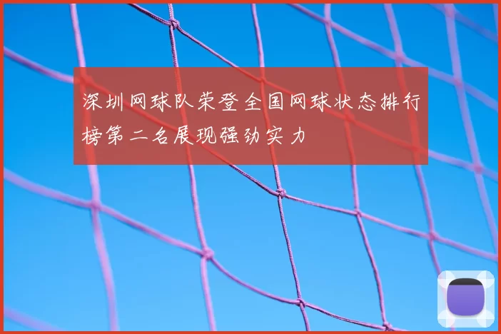 深圳网球队荣登全国网球状态排行榜第二名展现强劲实力