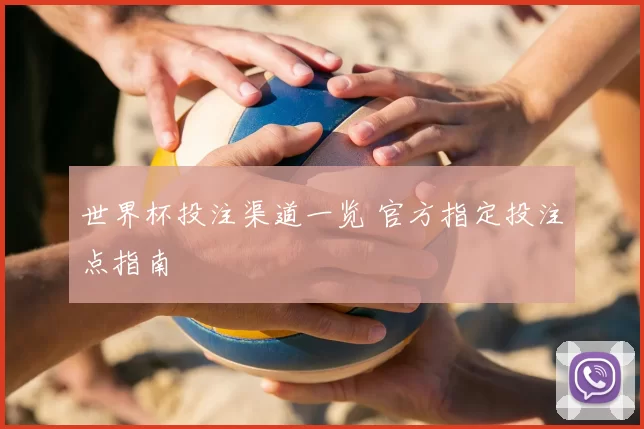 世界杯投注渠道一览 官方指定投注点指南