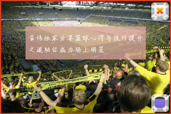 黄伟独家分享篮球心得与技巧提升之道助你成为场上明星