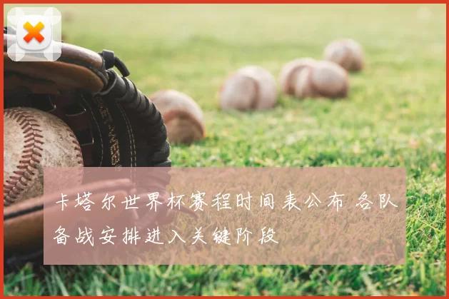 卡塔尔世界杯赛程时间表公布 各队备战安排进入关键阶段