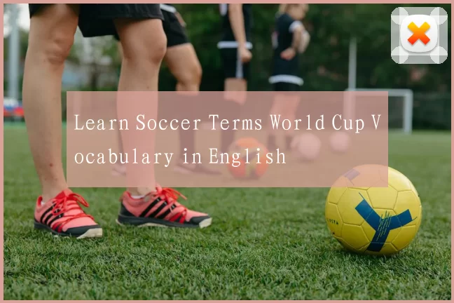 Learn Soccer Terms World Cup Vocabulary in English