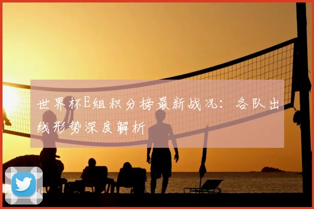 世界杯E组积分榜最新战况:各队出线形势深度解析